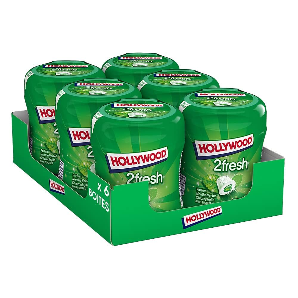 Hollywood Chewing Gum Bottle 2 Fresh - Parfum Menthe Verte